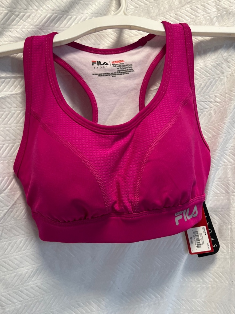 FILA Performance Sports Racerback bra Pink XS Womens Teens